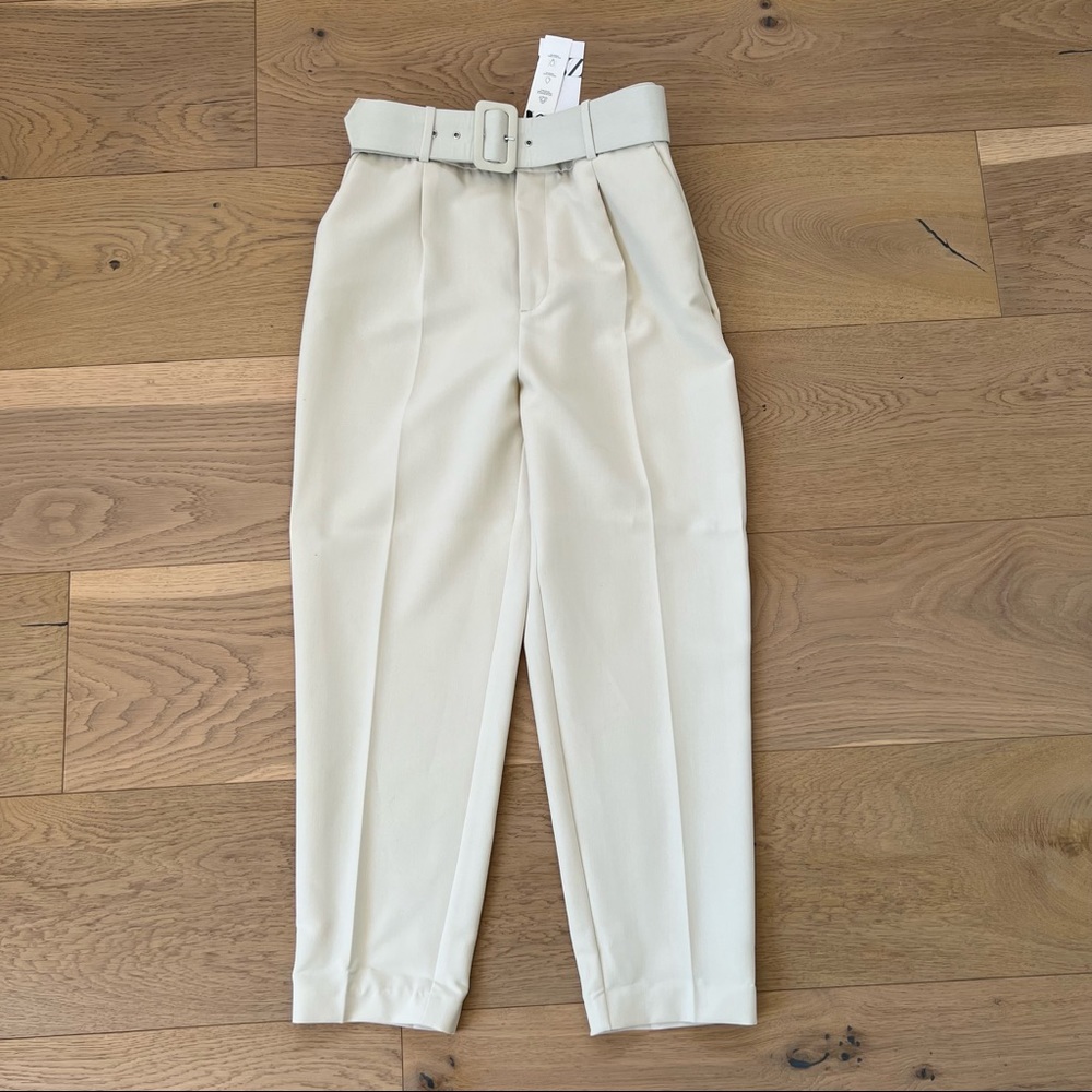 Zara trousers cream